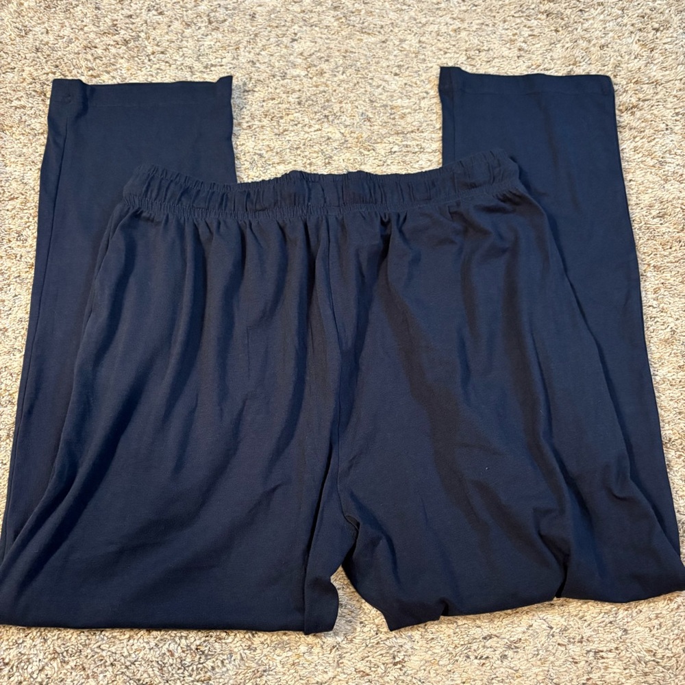Ted Baker Navy Blue Sweatpants with Red Drawstring - Picture 3 of 10